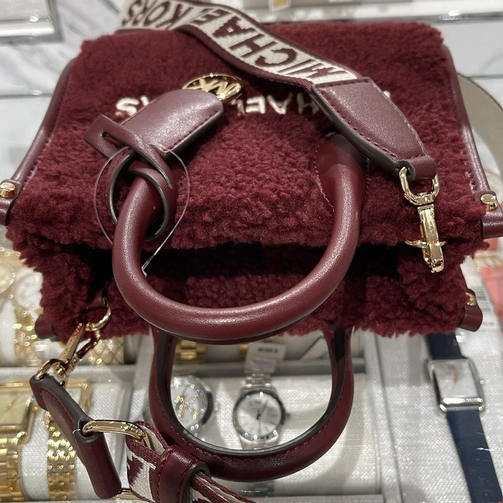 Michael Kors Mirella Extra-Small Sherpa XS SHOPPER XBODY SHEARLING Crossbody TZ